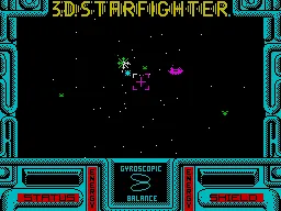 3D Starfighter ZX Spectrum Blasting aliens.