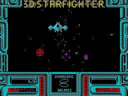 3D Starfighter ZX Spectrum The enemy zooms in close.