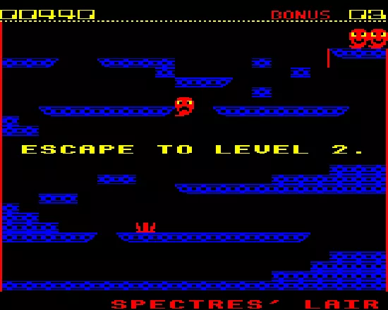 Ghouls BBC Micro Reached the power jewels, escape to level two!