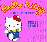 Hello Kitty&#x27;s Cube Frenzy Game Boy Color Title Screen