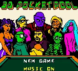 3D Pocket Pool Game Boy Color Title screen