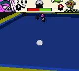 3D Pocket Pool Game Boy Color Going to shoot the 8-ball