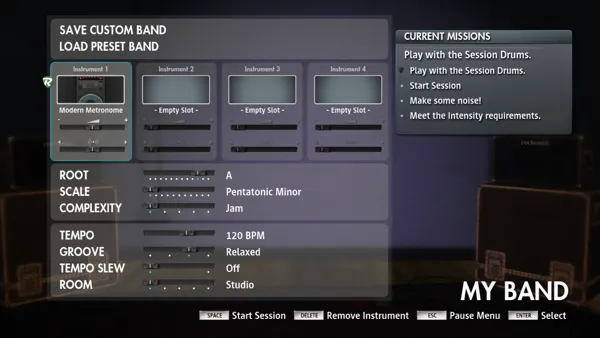 Rocksmith: All-new 2014 Edition Windows Rocksmith includes a Session Mode that allows you to create your own music