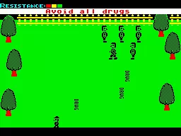 Drug Watch ZX Spectrum The junkies bombard you with drugs