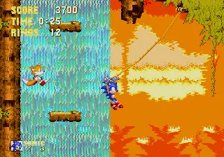 Sonic the Hedgehog 3 Genesis Sonic is Tarzan