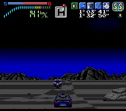Victory Run TurboGrafx-16 The desert at night