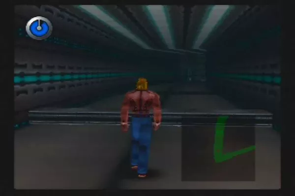 Hybrid Heaven Nintendo 64 Exploring a long, dull hallway