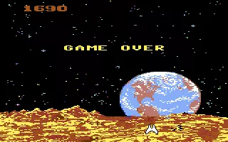 Demon Attack Commodore 64 Game over