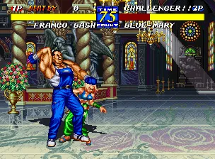 Fatal Fury 3: Road to the Final Victory Neo Geo Franco Bash will never be very lucky with the ladies if he treats them the way he does... ;)