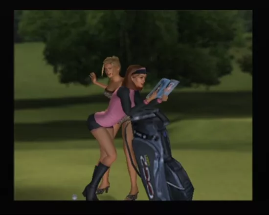 Outlaw Golf 2 PlayStation 2 Summer is spanking her caddy as a sort of a good luck charm for the next hole