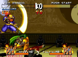 Samurai Shodown III: Blades of Blood Neo Geo Now Kuroko is a challenger, and he will morph into you to fight on (notice that his stage has a new design) !