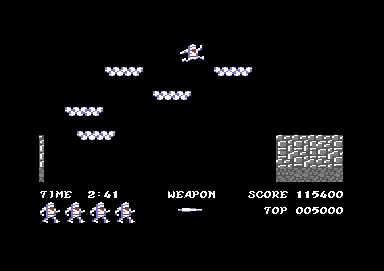 Ghosts &#x27;N Goblins Commodore 64 One of many jump puzzles