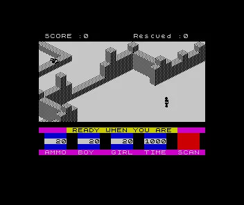 Ant Attack ZX Spectrum Game start