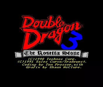 Double Dragon 3: The Rosetta Stone ZX Spectrum Loading screen