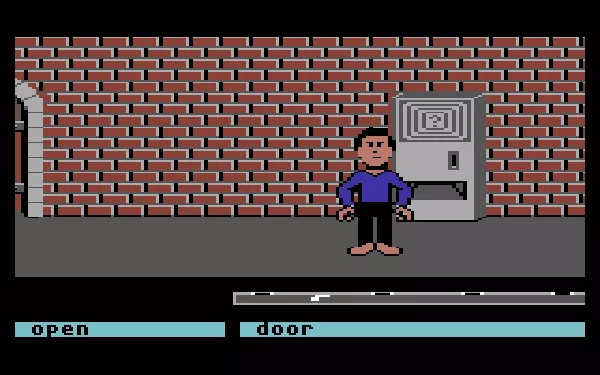 Labyrinth Commodore 64 The Brick Hallway.
