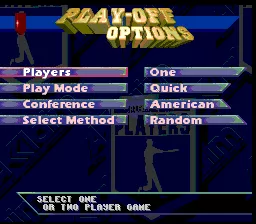 Frank Thomas Big Hurt Baseball SNES Play-off options