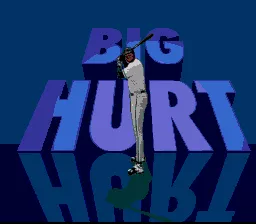 Frank Thomas Big Hurt Baseball SNES Cool animation before the title screen
