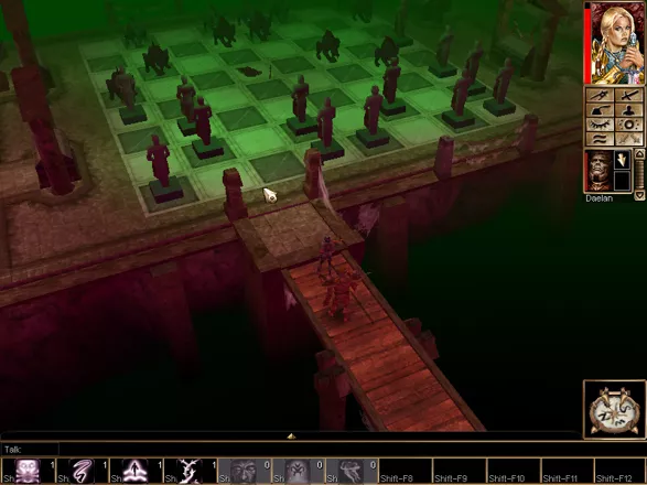 Neverwinter Nights Windows Exploring beneath the Tanglewood Estate. One of the most colorful scenes in the game.