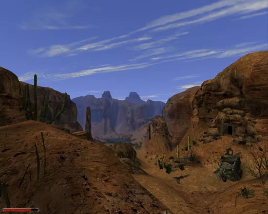 Gothic II: Night of the Raven Windows A desert valley.