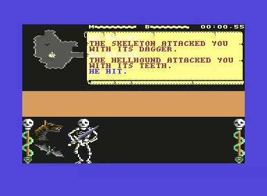 Master of Magic Commodore 64 Under attack