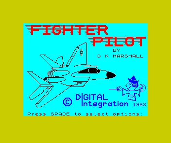Fighter Pilot ZX Spectrum Loading screen