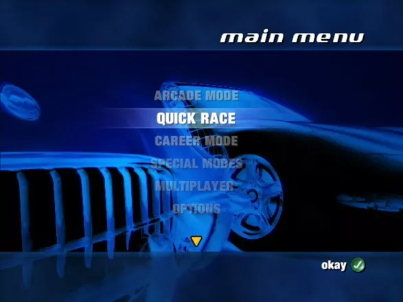 Corvette Windows Main menu