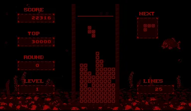 V-Tetris Virtual Boy V-Tetris B-Mode: you must do the best score using a limit of 25 lines in each level.