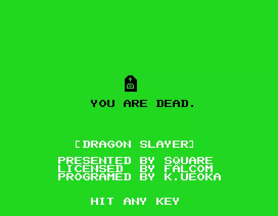 Dragon Slayer MSX Clear and simple