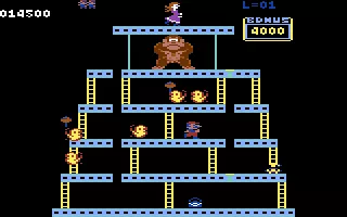 Donkey Kong Commodore 64 Watch out for those fireballs (UK version)