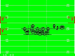 John Elway&#x27;s Quarterback ZX Spectrum The thick of the action