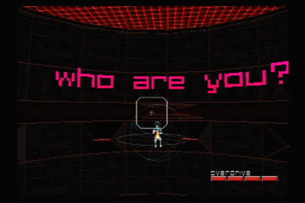 Rez PlayStation 2 Someone or something questions your presence.