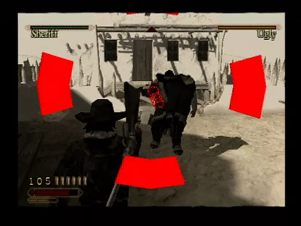 Red Dead Revolver PlayStation 2 Attacking with precision.