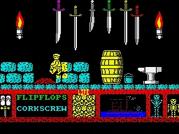 Three Weeks in Paradise ZX Spectrum The swords are ornamental, thankfully