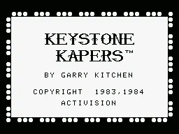 Keystone Kapers MSX Title screen