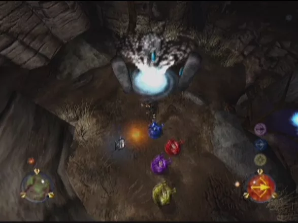 Nightcaster: Defeat the Darkness Xbox Several different elemental slimes try to get the jump on Arran.