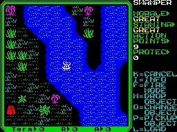 Rebelstar II: Alien Encounter ZX Spectrum A river runs through it