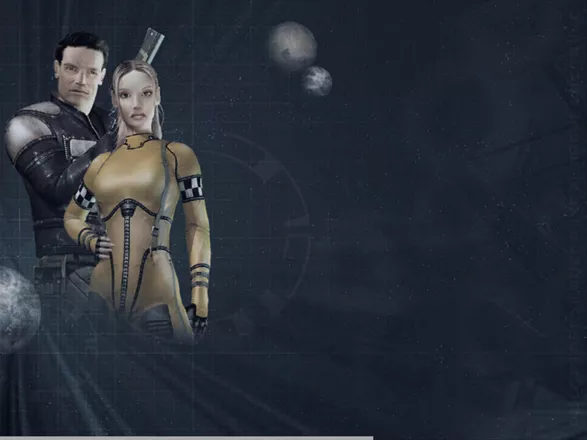 Advanced Battlegrounds: The Future of Combat Windows The game loading screen. Meet Bolt Logan in the back and Miss Carrie which your assistant and a real babe! :)