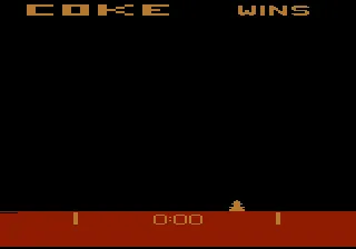 Pepsi Invaders Atari 2600 Three minutes has elapsed and, I guess, Coke wins.