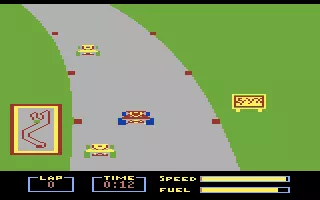 Pitstop Commodore 64 Whoa, sharp turn...