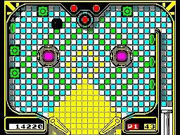 Bedlam ZX Spectrum Bonus level: pinball mini-game.