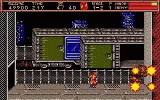 Ninja Gaiden II: The Dark Sword of Chaos DOS First boss killed