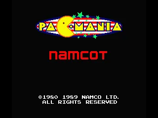 Pac-Mania MSX Intro screen