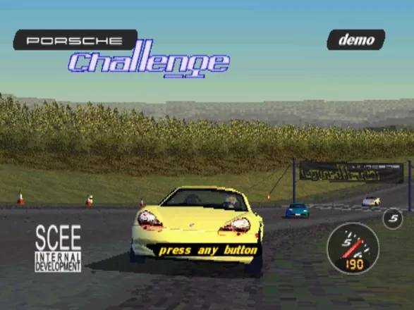 Porsche Challenge PlayStation Demo mode (Stuttgart circuit)