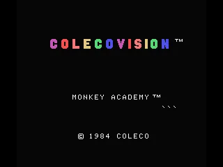 Monkey Academy ColecoVision Title screen