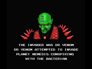 Nemesis 2 MSX Dr. Venom - note the fore head - (European release)