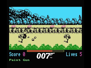 James Bond 007 in The Living Daylights: The Computer Game MSX Level 1