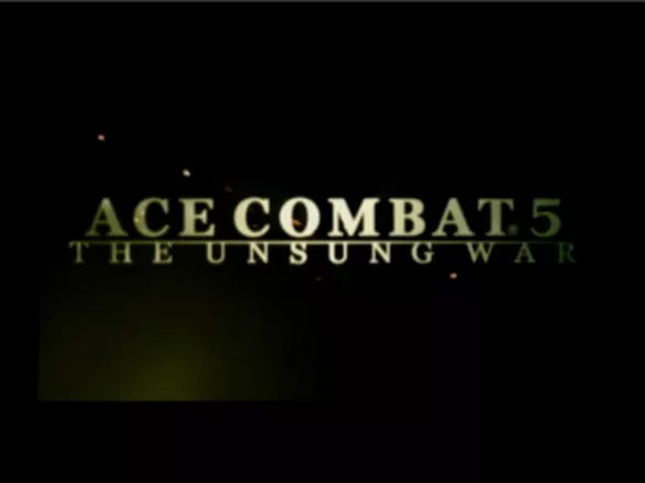 Ace Combat 5: The Unsung War PlayStation 2 Main Title