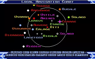 Elite Amiga Local navigation chart