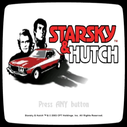Starsky &#x26; Hutch GameCube Title Screen
