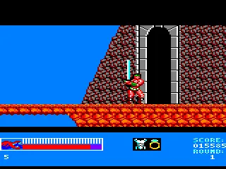 Rastan Amstrad CPC About to enter a building